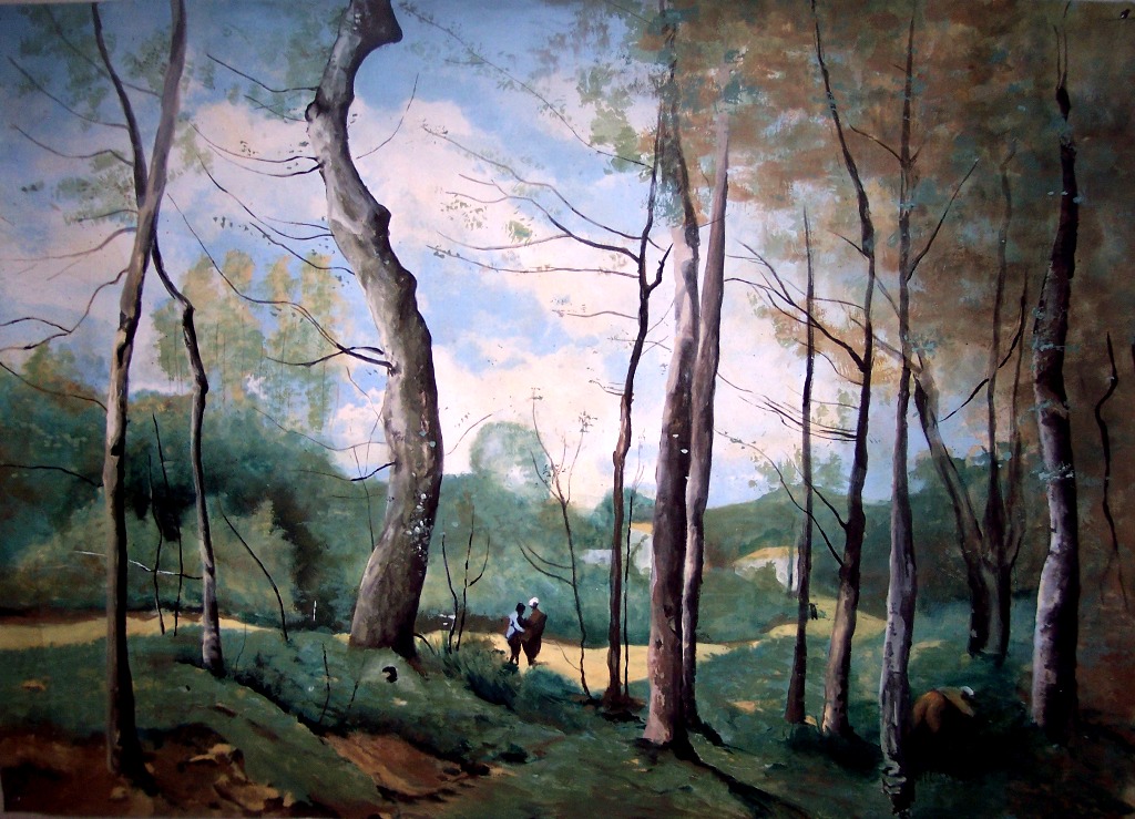 Reproduction of Corot’s “First Leaves Near Nantes”