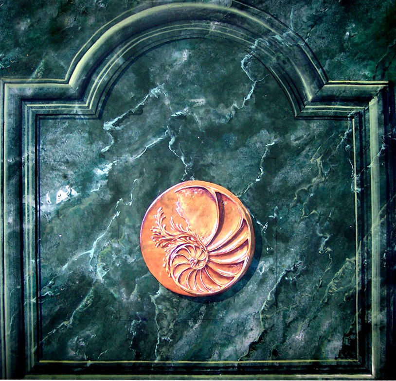 Study of Marble and Gold Ornament